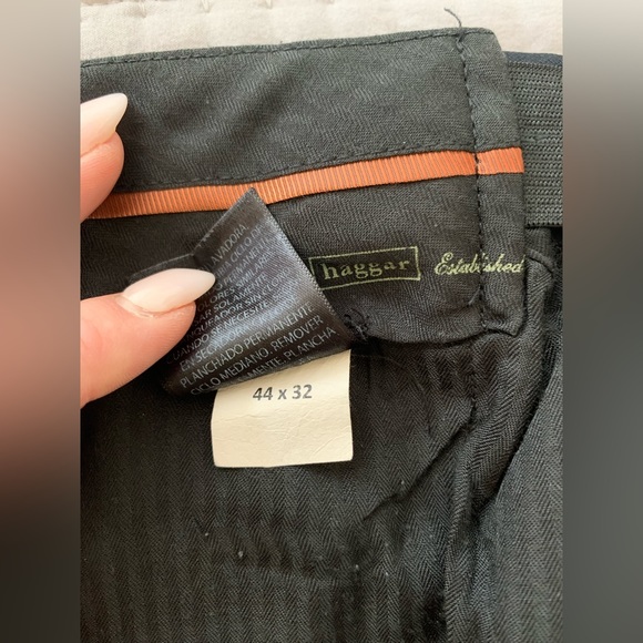 Haggar Big & Tall E-CLO Stria Dress Pant - Picture 3 of 5